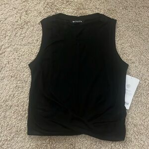 Athleta Black Breezy Twist Tank